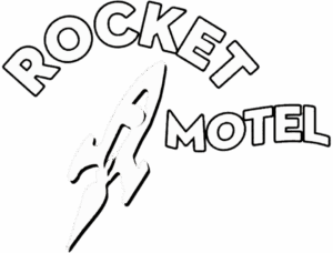 Rocket Motel White Logo