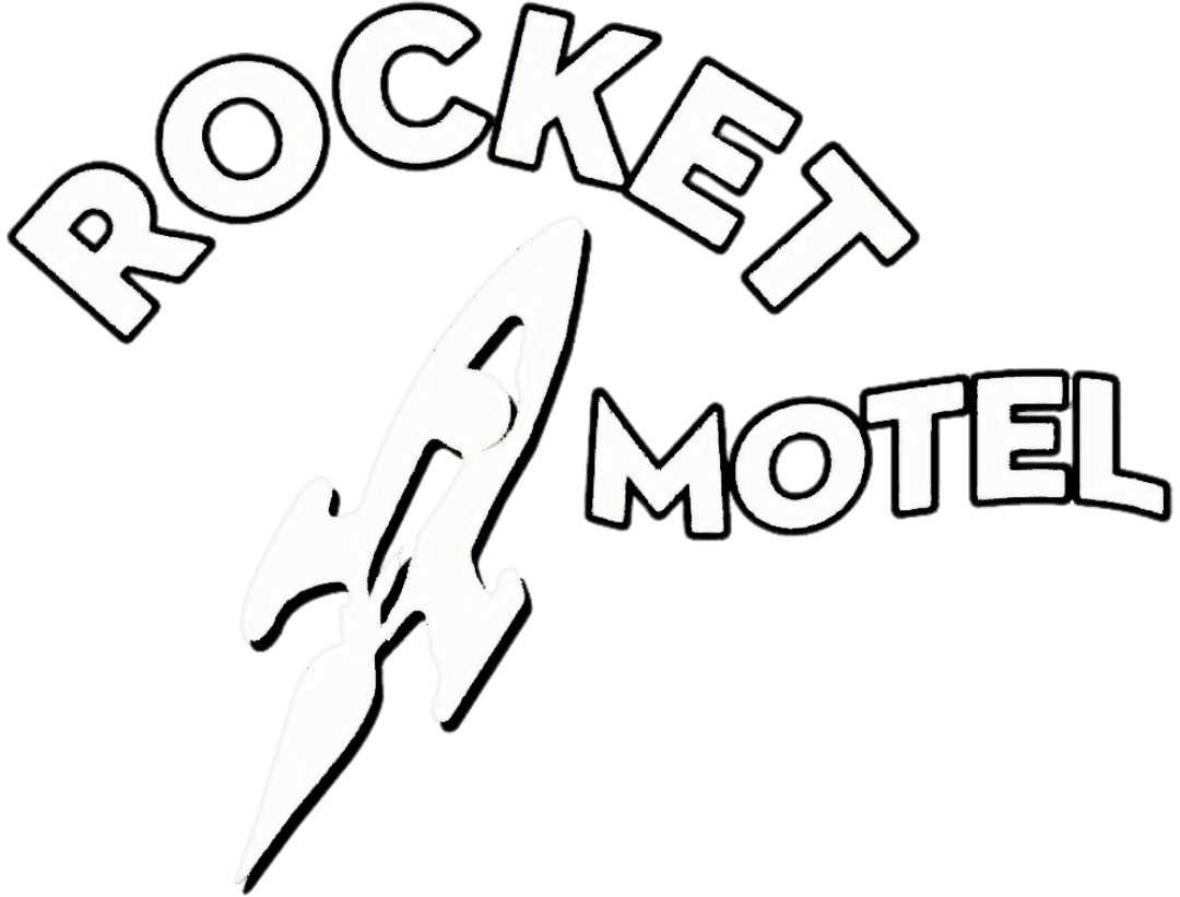 Rocket Motel White Logo
